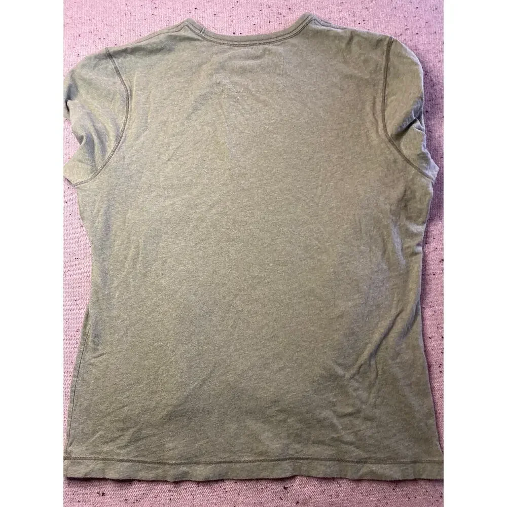 Banana Republic Soft Brushed Cotton Long Sleeve Tshirt Large Green